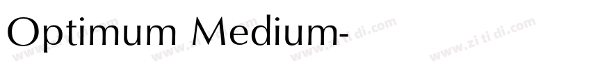 Optimum Medium字体转换
